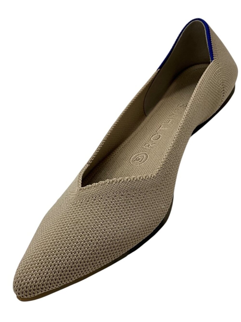 Rothy's The Point Washable Ballerina Flats 7.5 Ecru